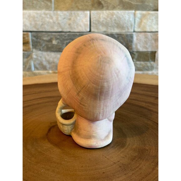 Vintage UCTCI Stoneware Japan Sleeping Girl Figurine With Bonnet & Basket Paste - Picture 3 of 8